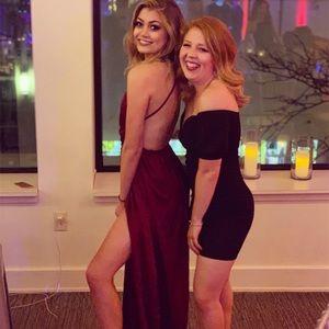 White fox maxi dress